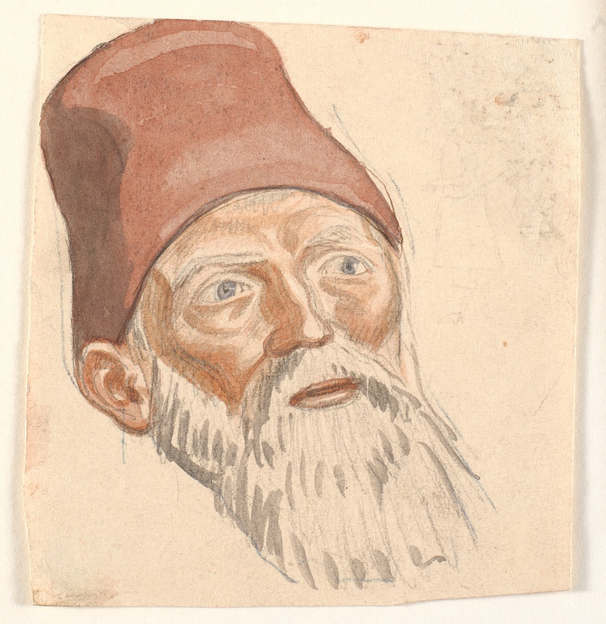 Study of Head of Bearded Old Man by Joakim Frederik Skovgaard