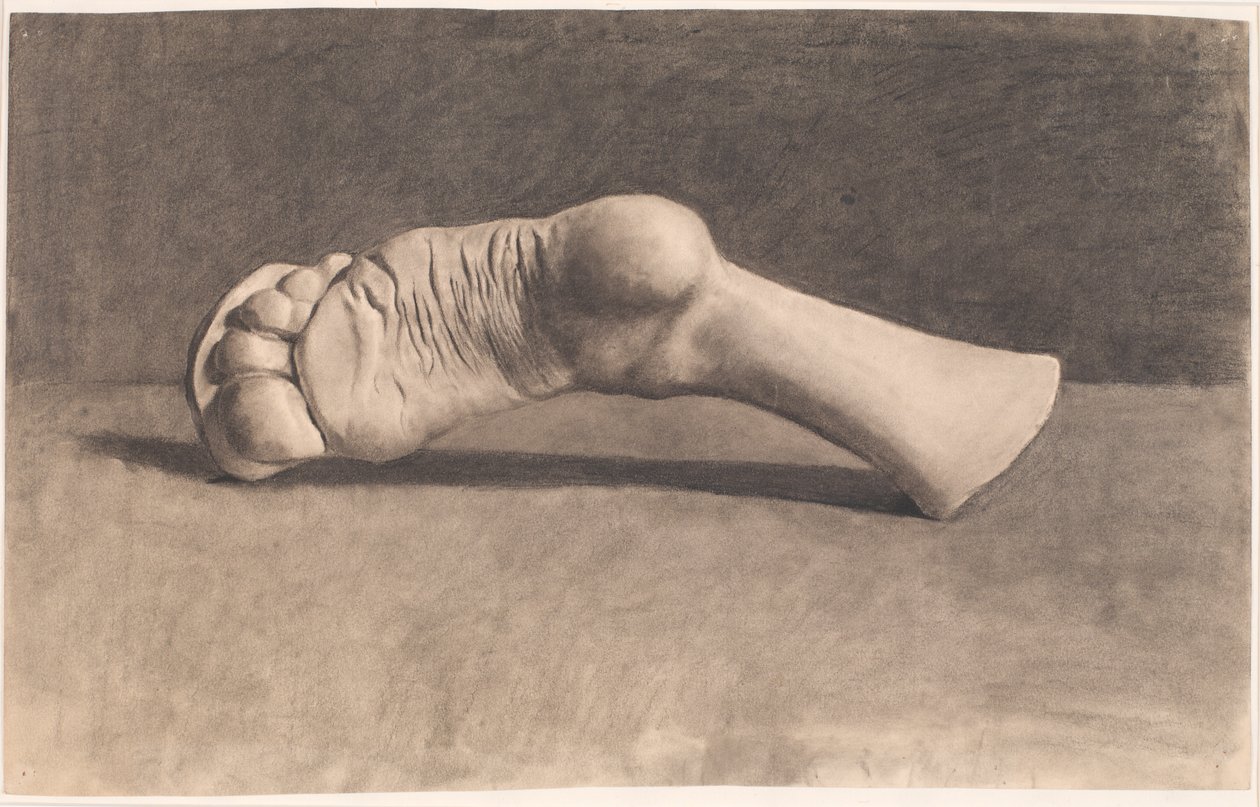 Drawing After Plaster. A Foot by Joakim Frederik Skovgaard