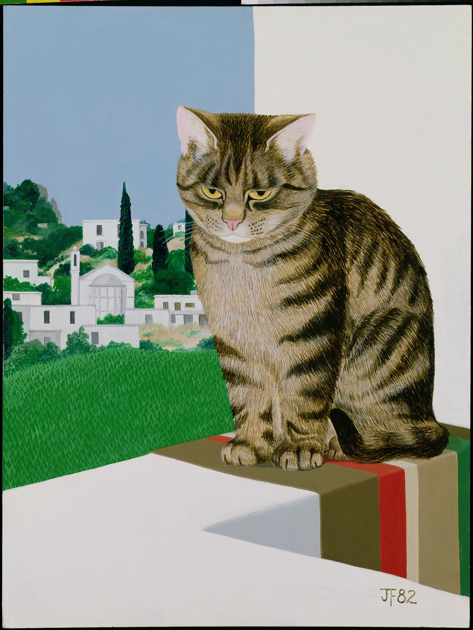 Tabby Cat in the Window by Joan Freestone