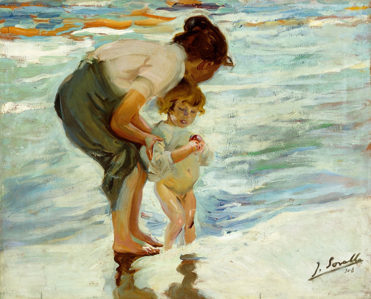 On the Beach by Joaquín Sorolla
