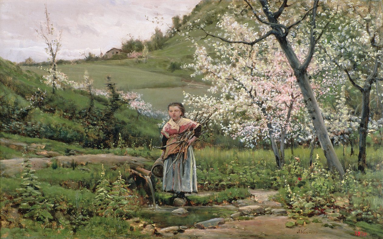 Spring by Joaquin Vayreda