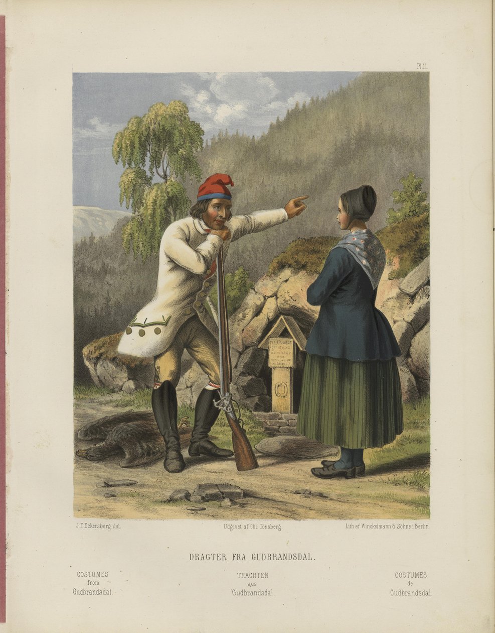 Selected Norwegian National Costumes by Johan Fredrik Eckersberg