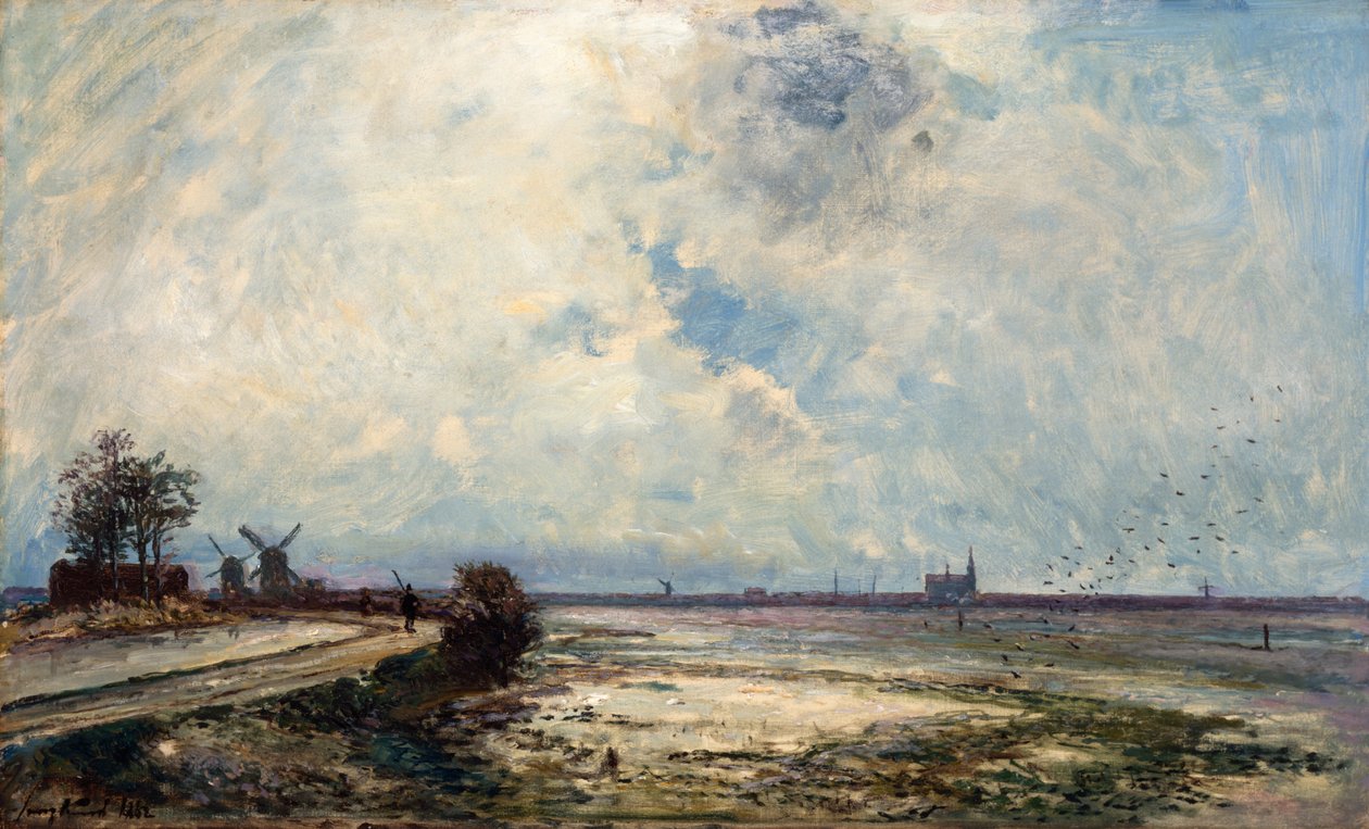 Dutch Landscape by Johan Barthold Jongkind