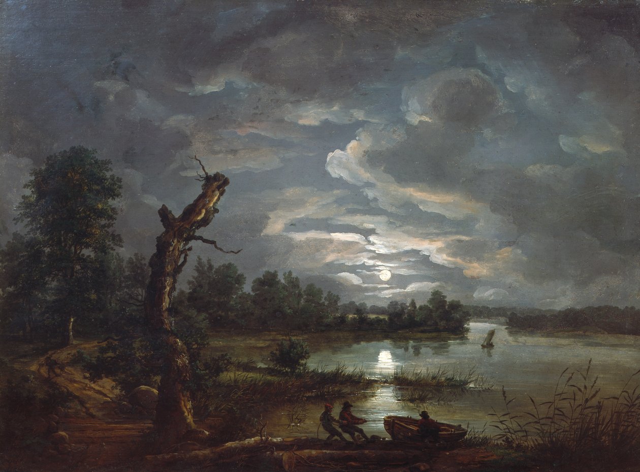 Esrum Sea, c.1814 by Johan Christian Dahl