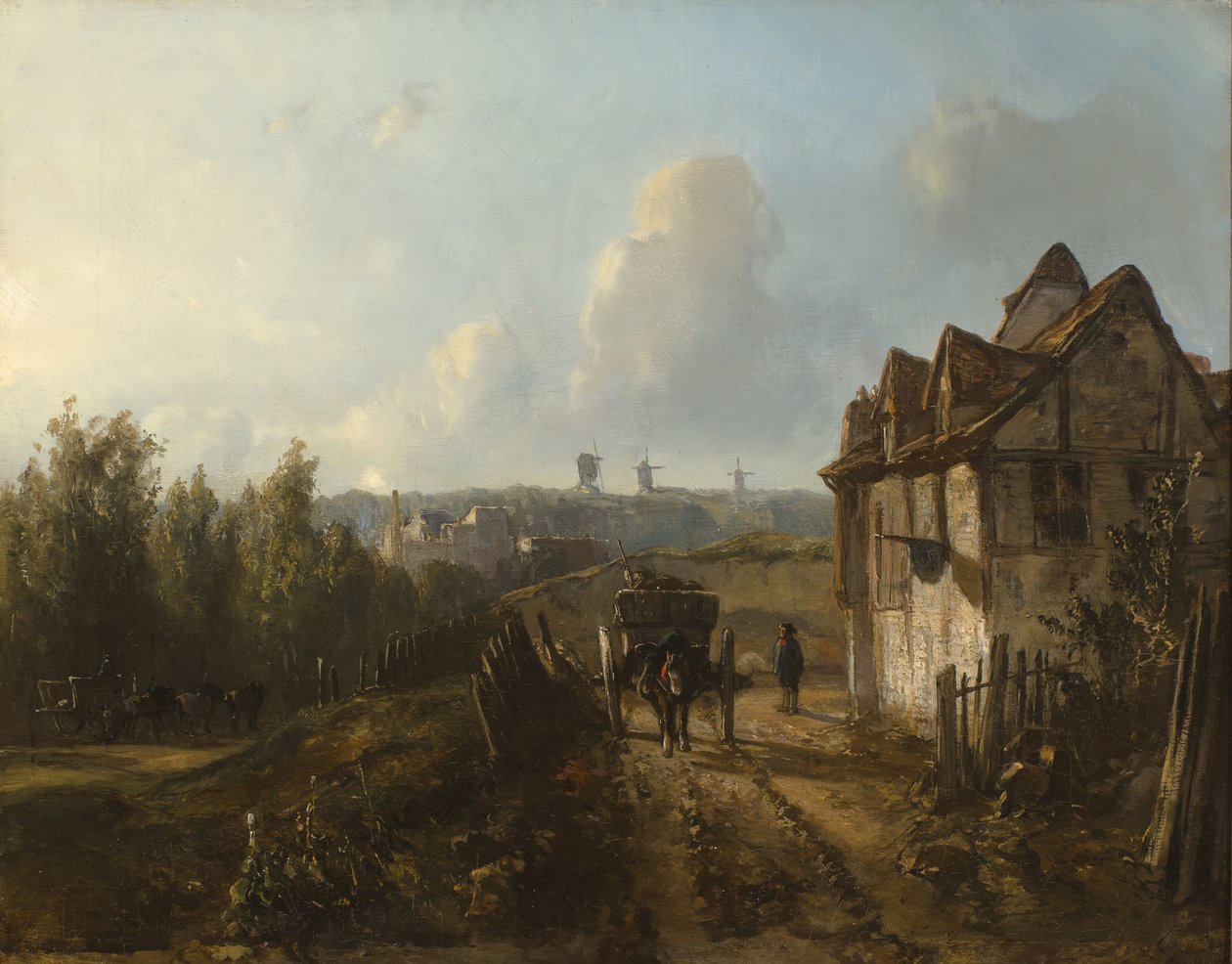 View on Montmartre by Johan Jongkind