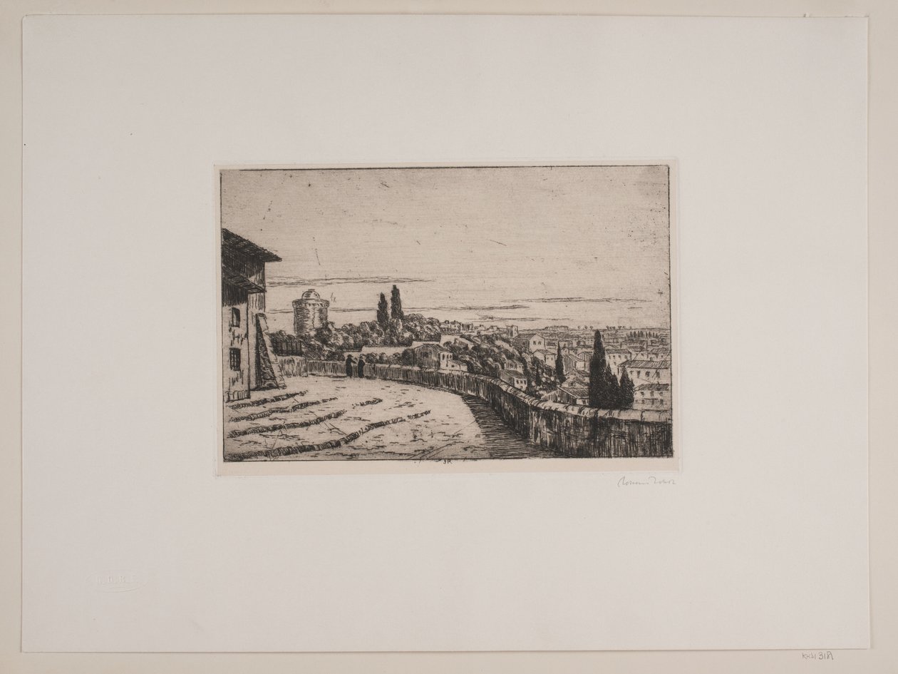 View over Rome from Janiculum Hill by Johan Rohde