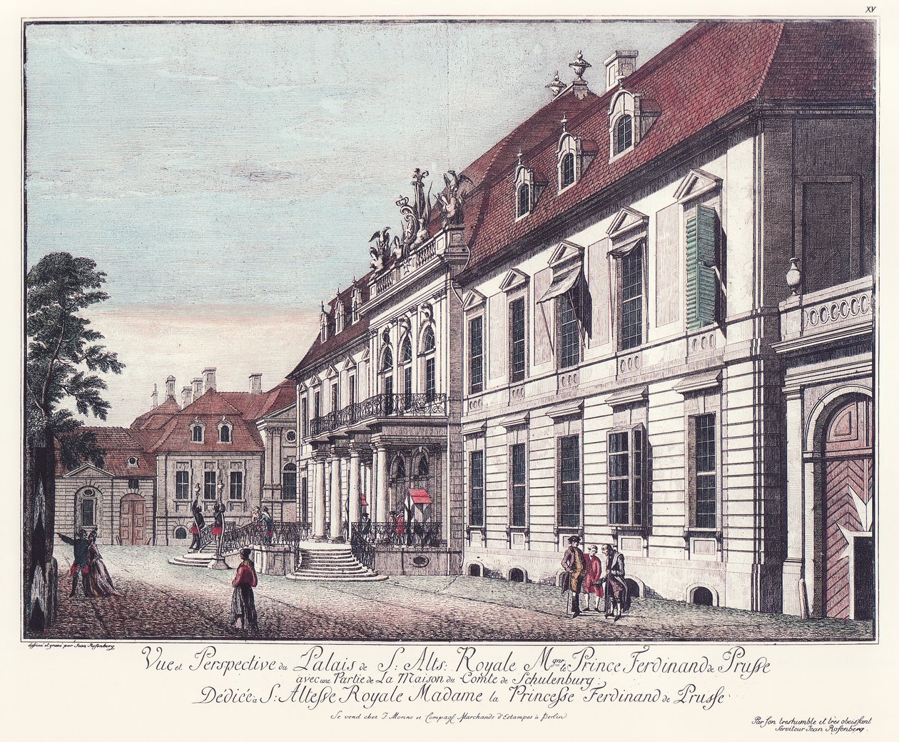 View of the Order Palace at Wilhelmplatz, Old Berlin by Johann Georg Rosenberg