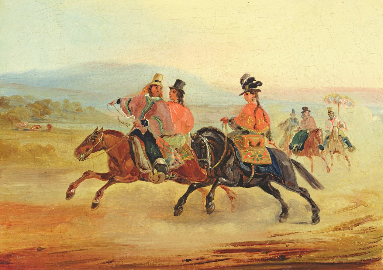 Chilean Riders by Johann Moritz Rugendas