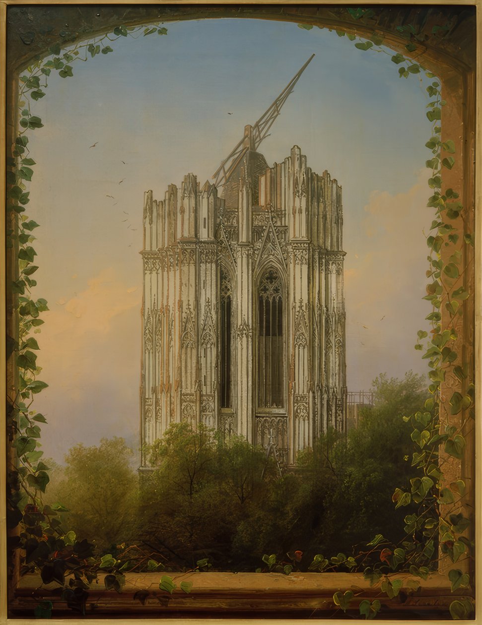 Unfinished South Tower by Johann Adolf Lasinsky