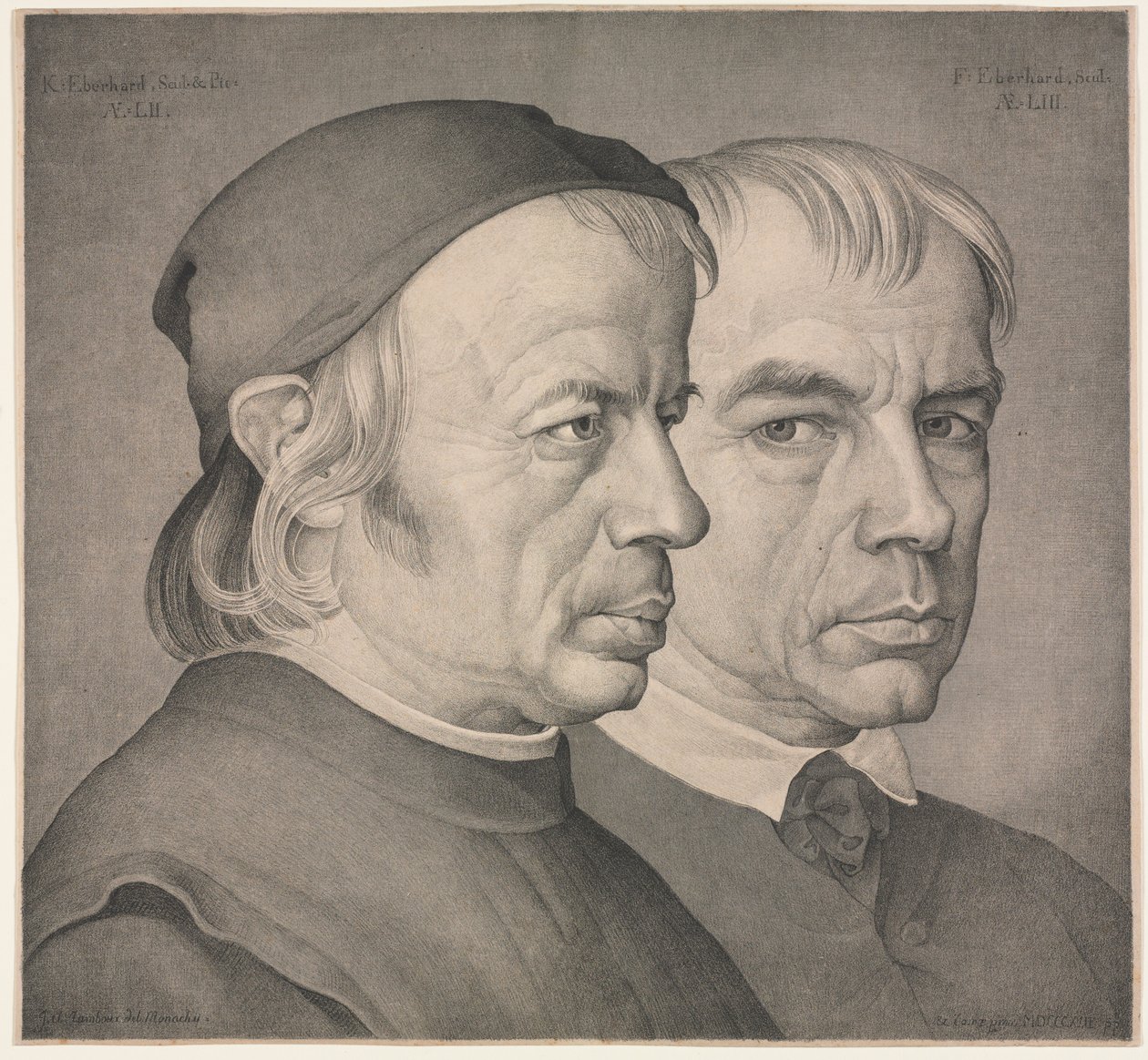 The Brothers Eberhard by Johann Anton Ramboux