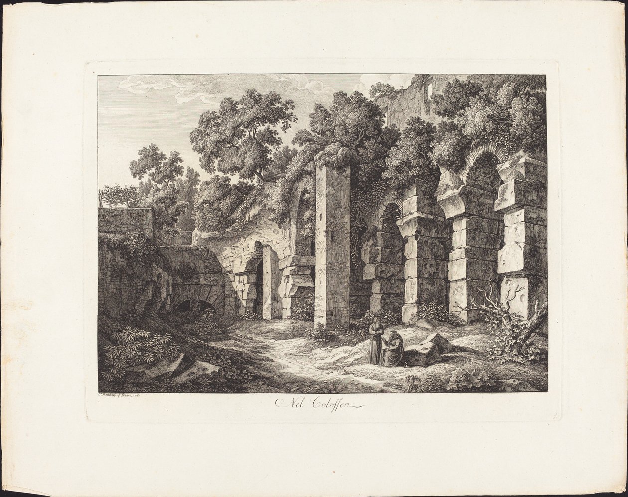 In the Colosseum by Johann Christian Reinhart