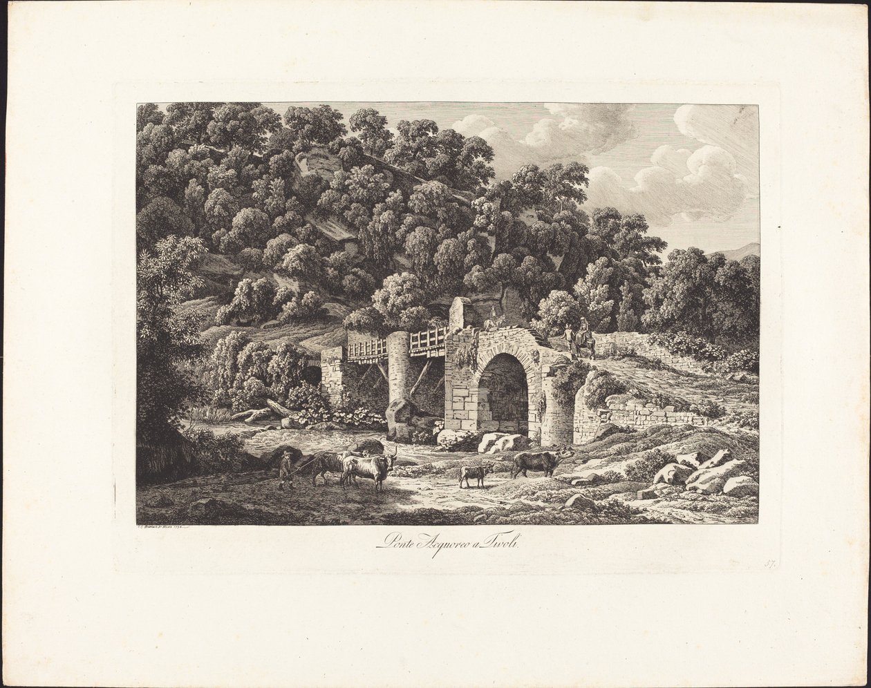 Aqueduct Bridge at Tivoli by Johann Christian Reinhart