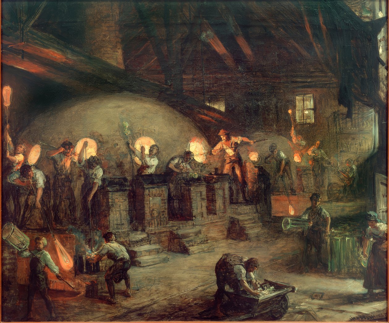 Glassworks in Hesse by Johann Heinrich Hasselhorst