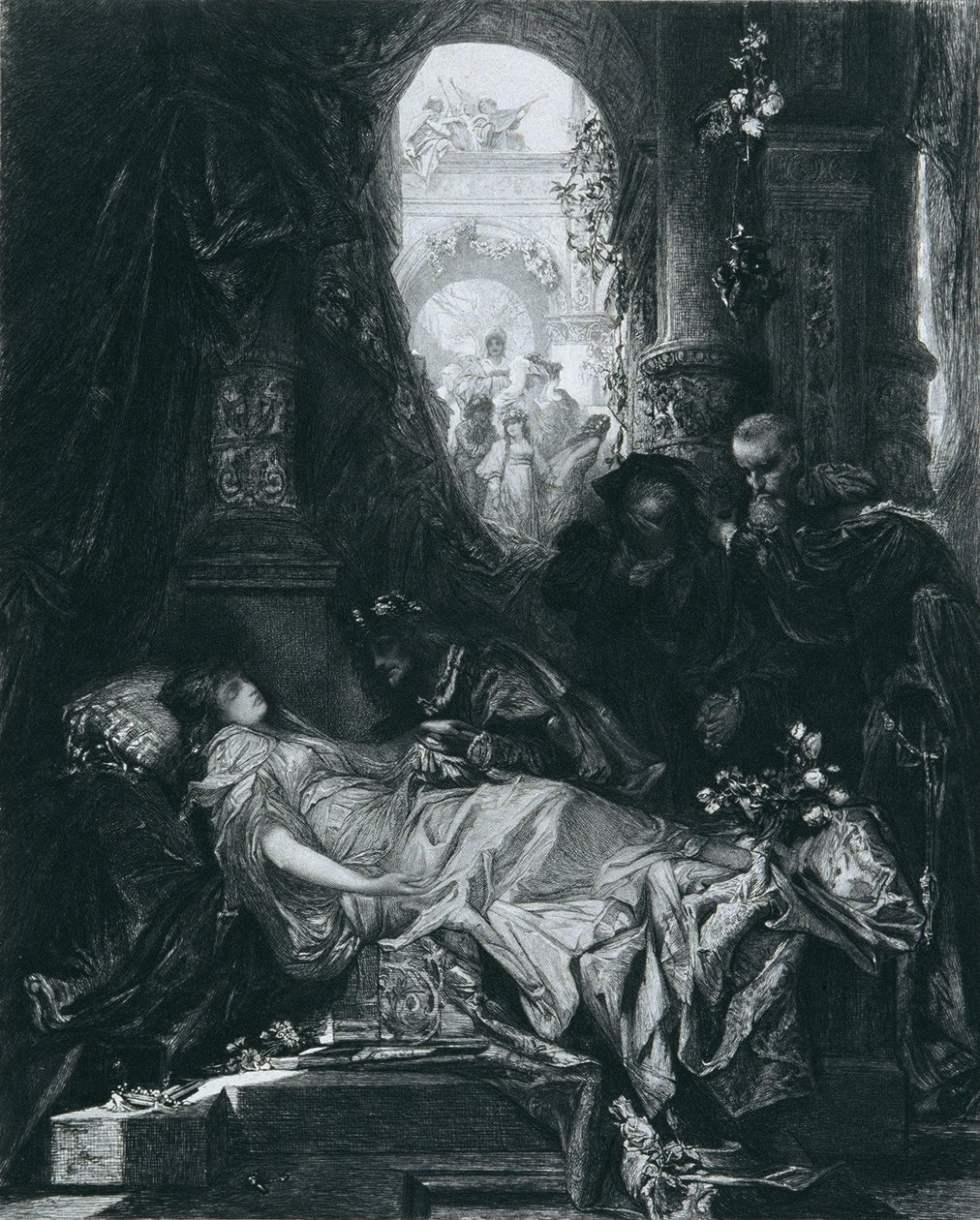 The Seemingly Dead Juliet Capulet by Johann Klaus
