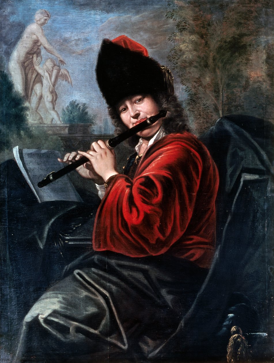 Transverse Flute Player by Johann Kupetzky