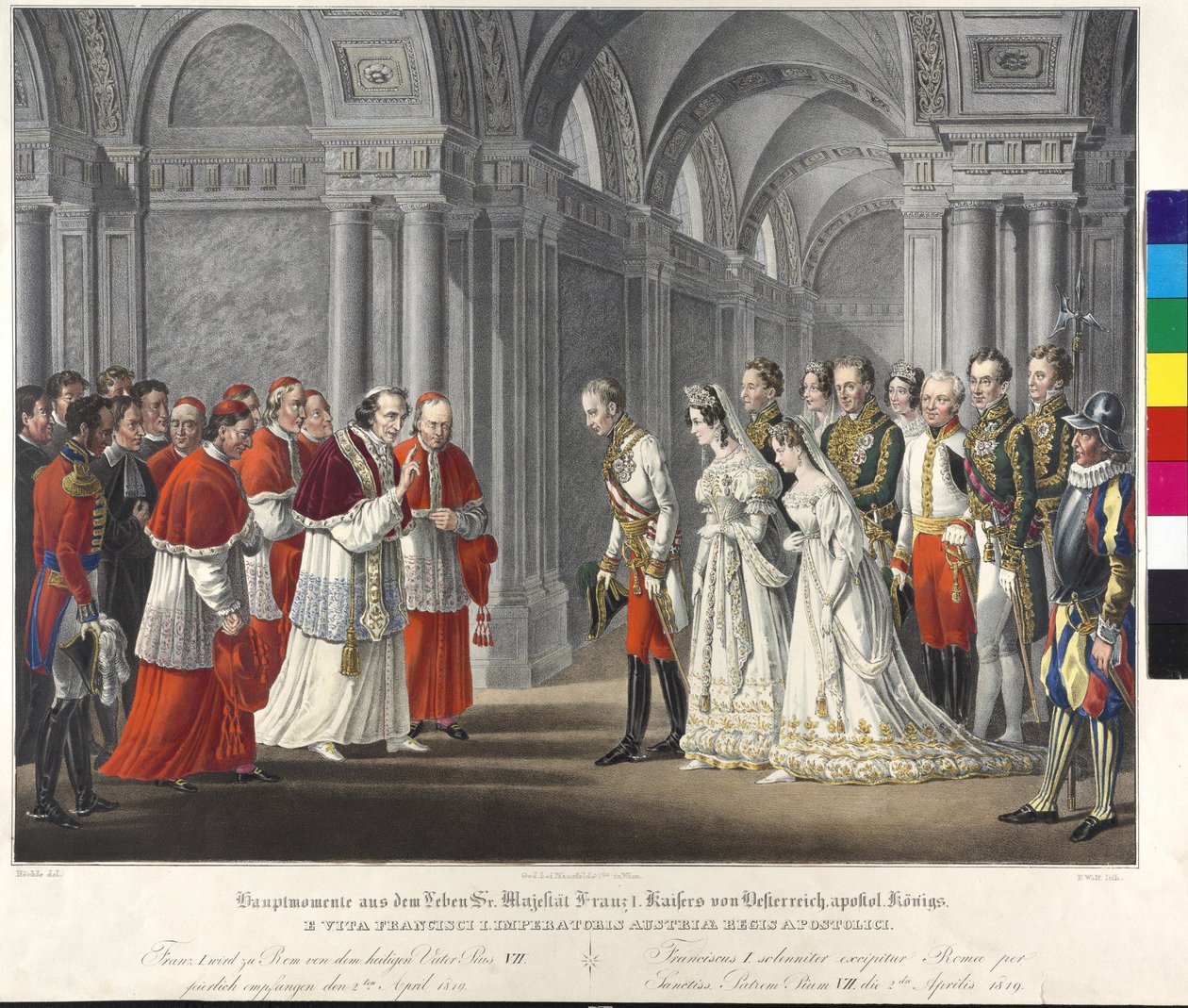 Reception at the Pope 1819 by Johann Nepomuk Hoechle