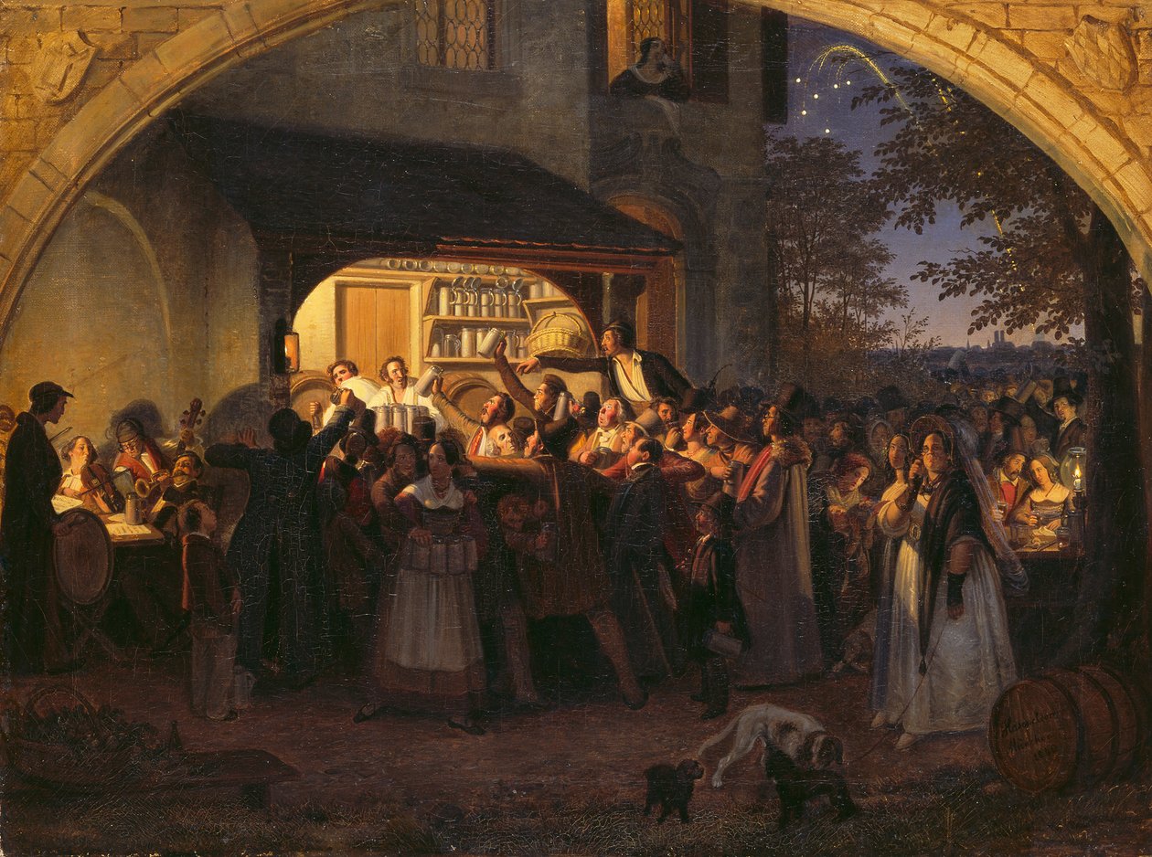 Munich Garden Party by Johann Peter Hasenclever