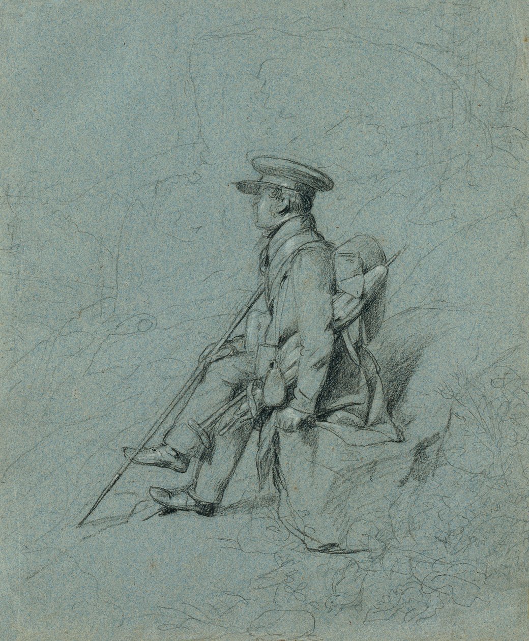Study of a Resting Painter by Johann Peter Krafft