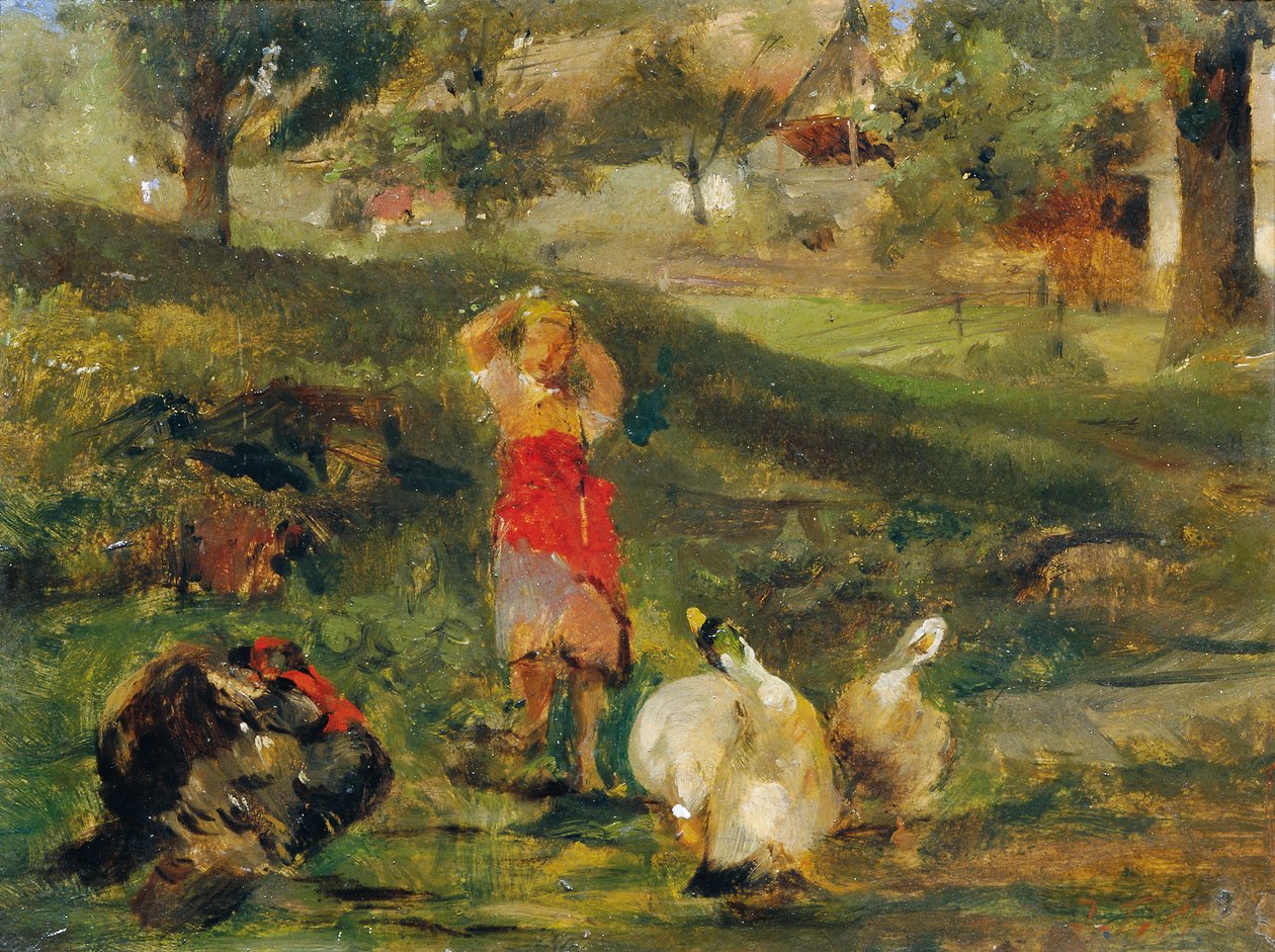 Goose Girl by Johann  Till der Jüngere