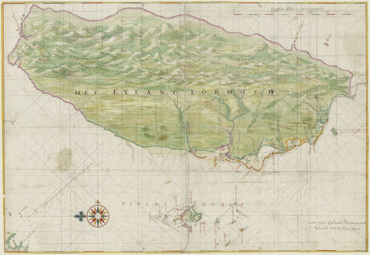 The Island Formosa and the Pescadores by Johannes Vingboons