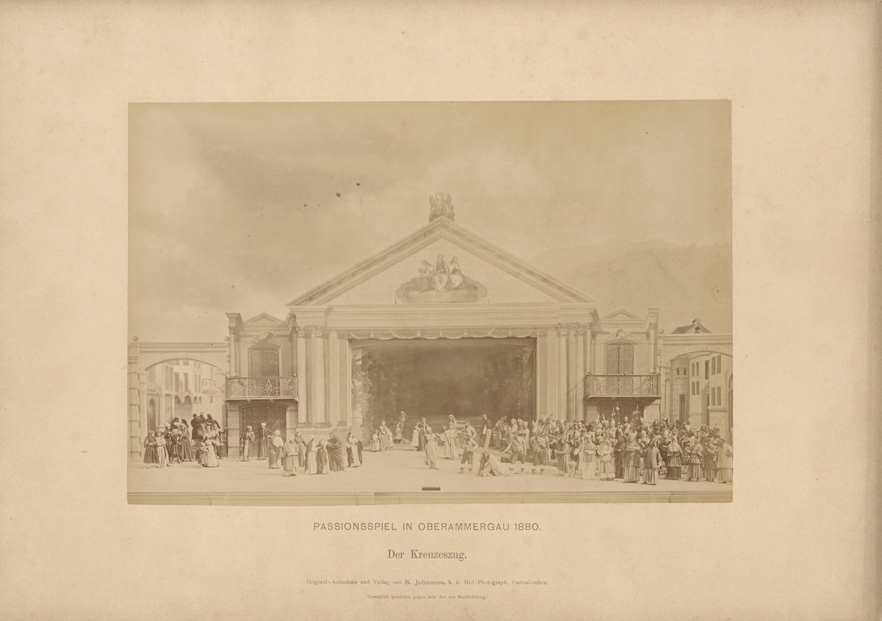 Passion Play of Ober-Ammergau - The Procession of the Cross by Johannes Bernhard