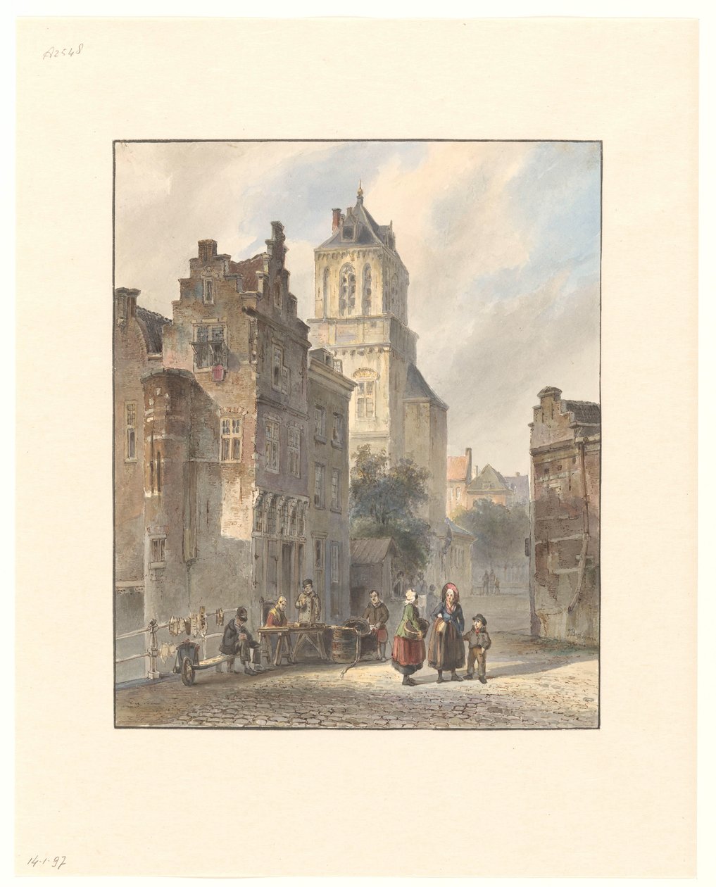 View of the Town Hall of Delft by Johannes Bosboom