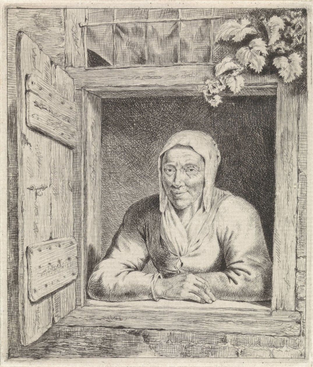Woman in Window by Johannes Christiaan Janson