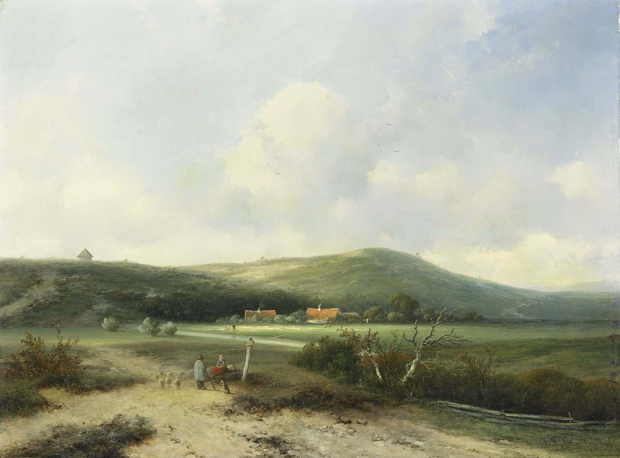 View in the Dunes by Johannes Franciscus Hoppenbrouwers