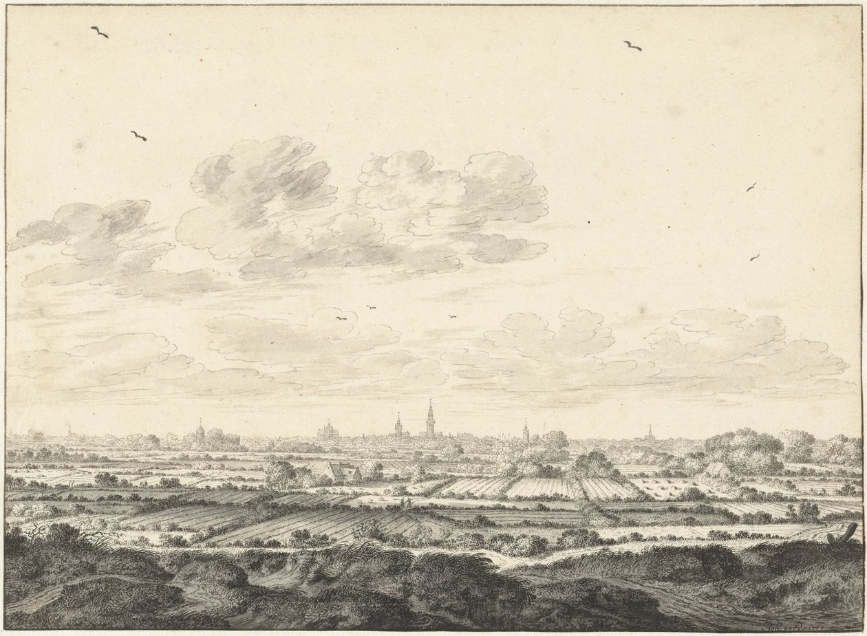 View of Middelburg by Johannes Goedaert