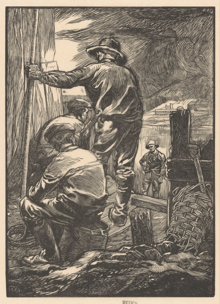 Four Workers by the Water by Johannes Josephus Aarts