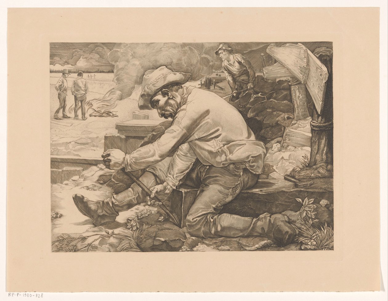 Laborer Working by Johannes Josephus Aarts