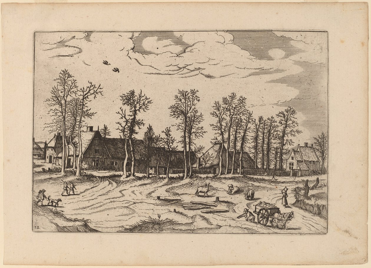 Farms by Johannes and Lucas van Doetechum after Master of the Small Landscapes