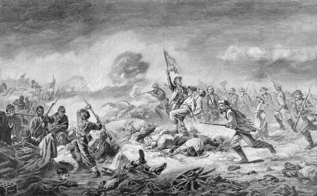 The Battle of the Crater, illustration from 