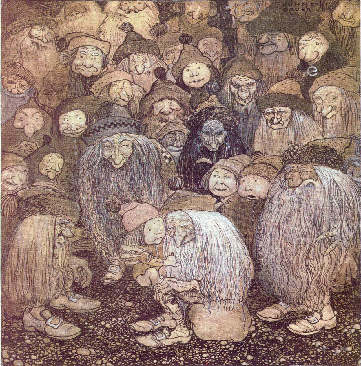 But How Do I Get into the Mountain, the Gnome Boy Asked by John Bauer