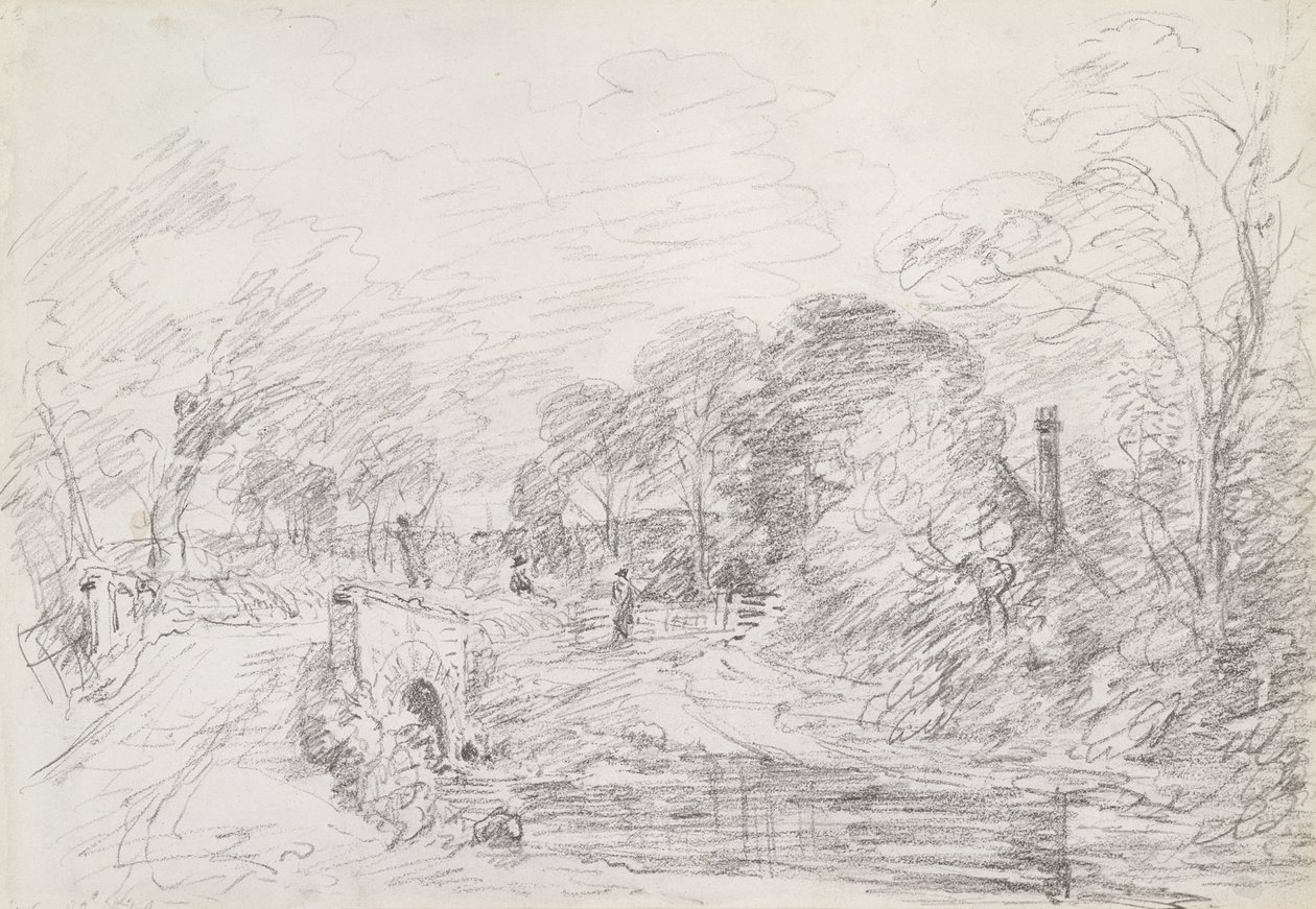 A Bridge near Salisbury Court, c.1829 by John Constable