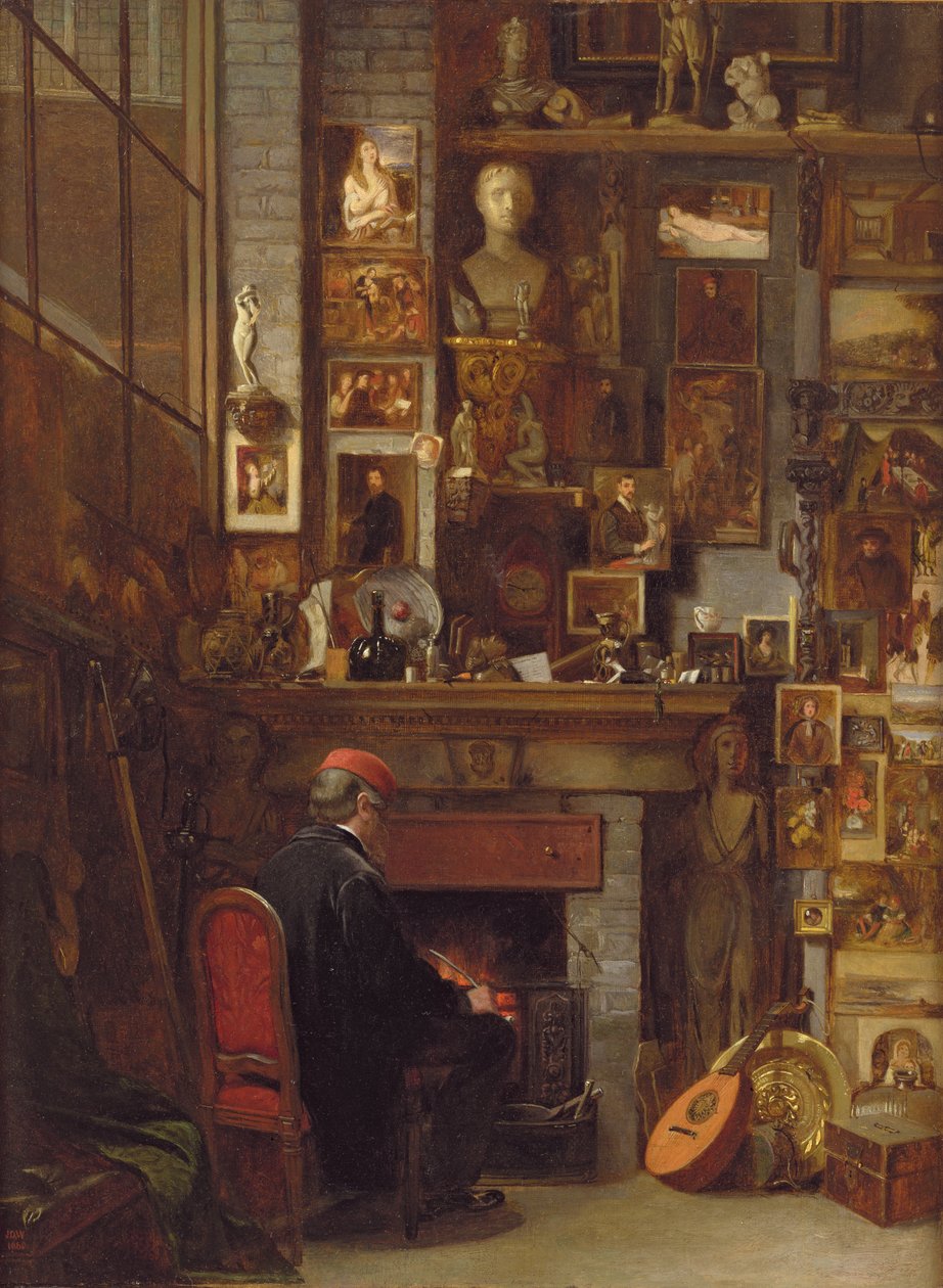 By the Studio Fire by John Dawson Watson