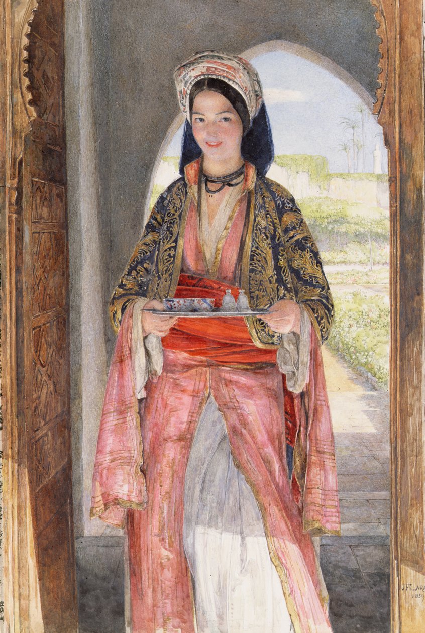 An Eastern Girl Carrying a Tray, 1859 by John Frederick Lewis