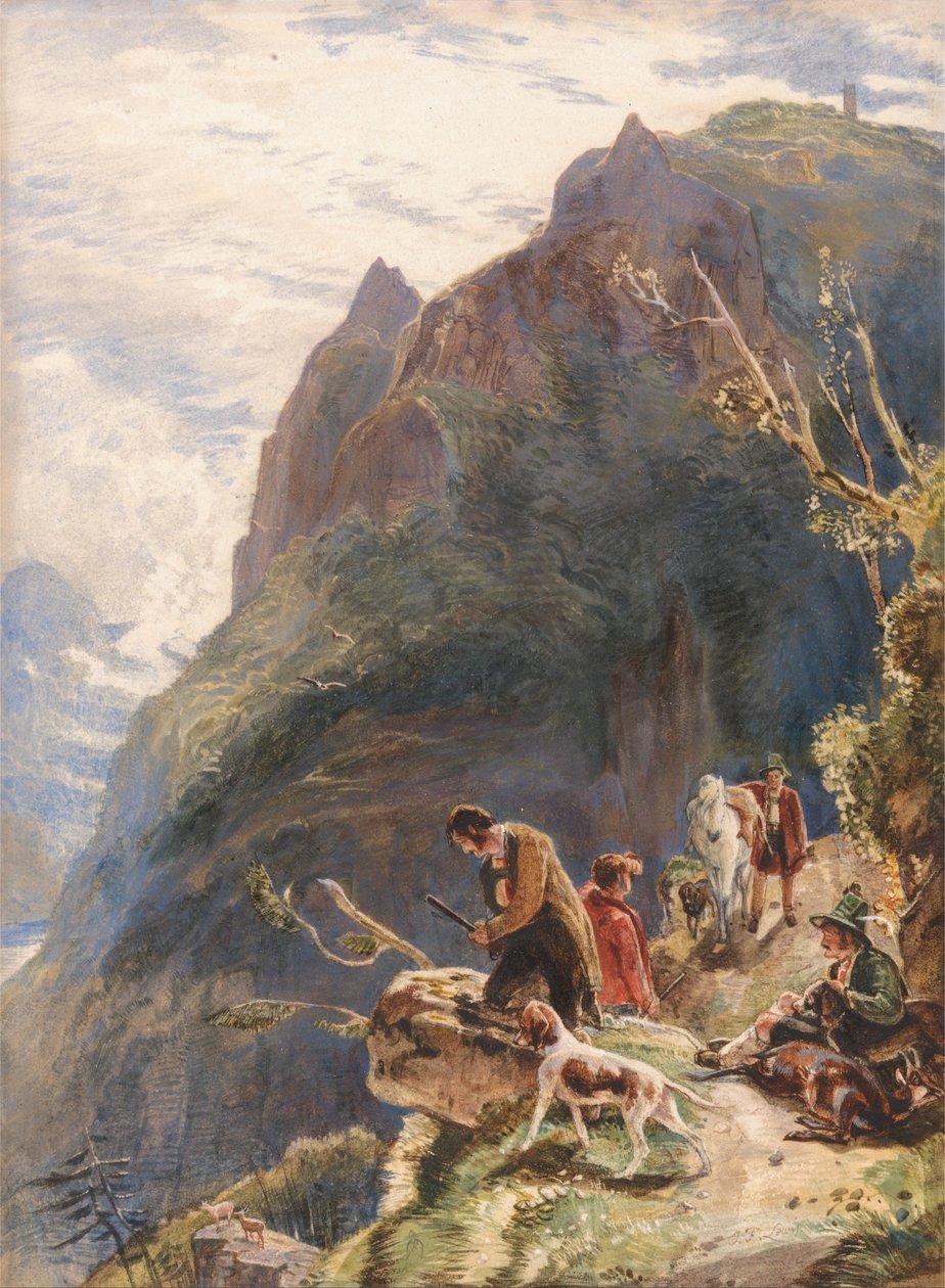 Tyrolese Hunters by John Frederick Lewis