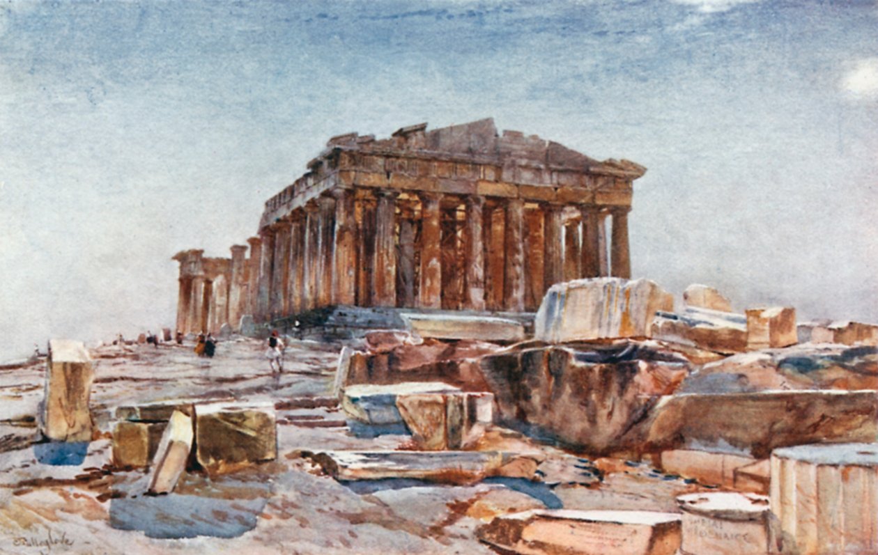 The Parthenon from the Propylaea by John Fulleylove