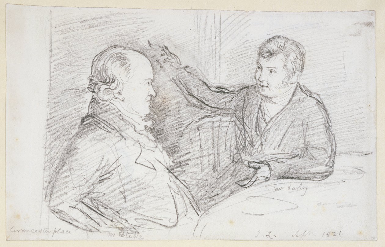 William Blake in Conversation with John Varley, September 1821 by John Linnell