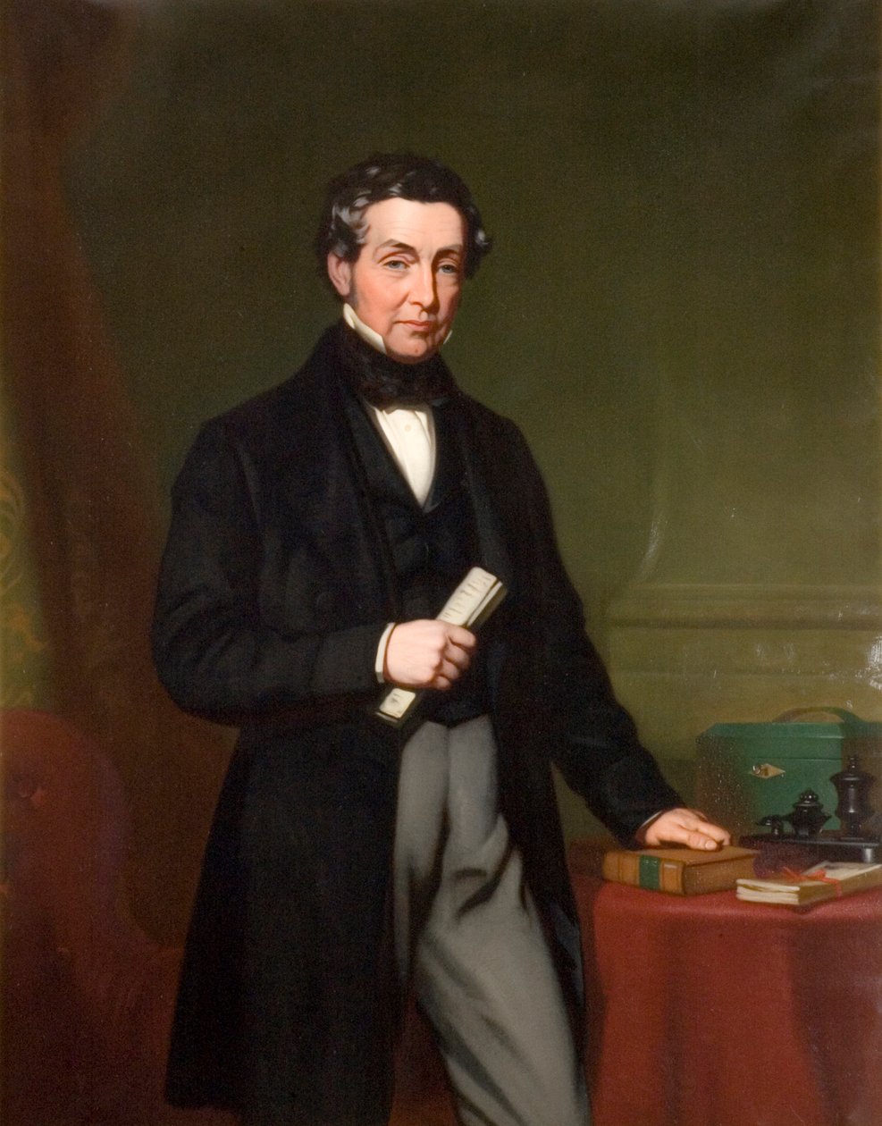 Portrait of Charles Gray Round (Cropped Version) by John Lucas