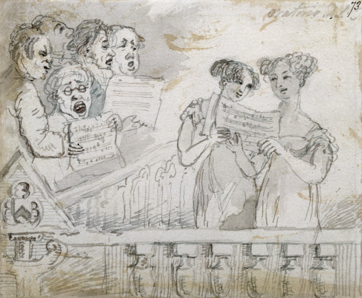 Oratorio Performance at the Drury Lane Theatre (part one of a triptych) by John Nixon