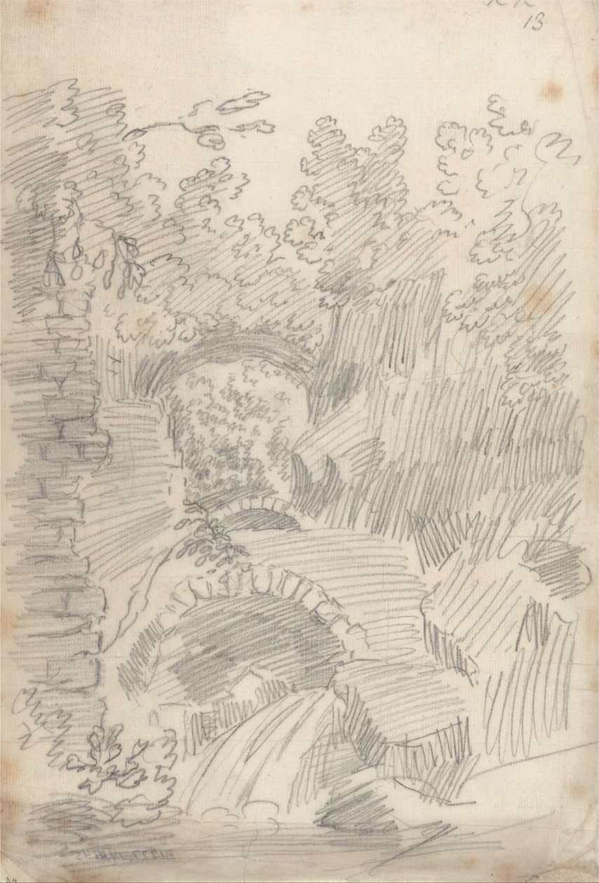 A Rocky Ravine by John Robert Cozens