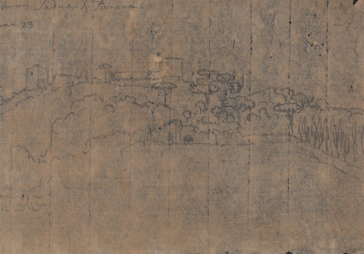 Between Padua and Ferrara, June 23 by John Robert Cozens