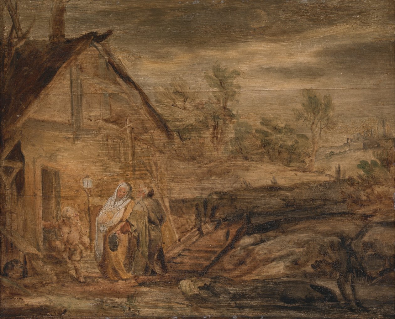 Mary and Joseph Outside the Inn by John Runciman