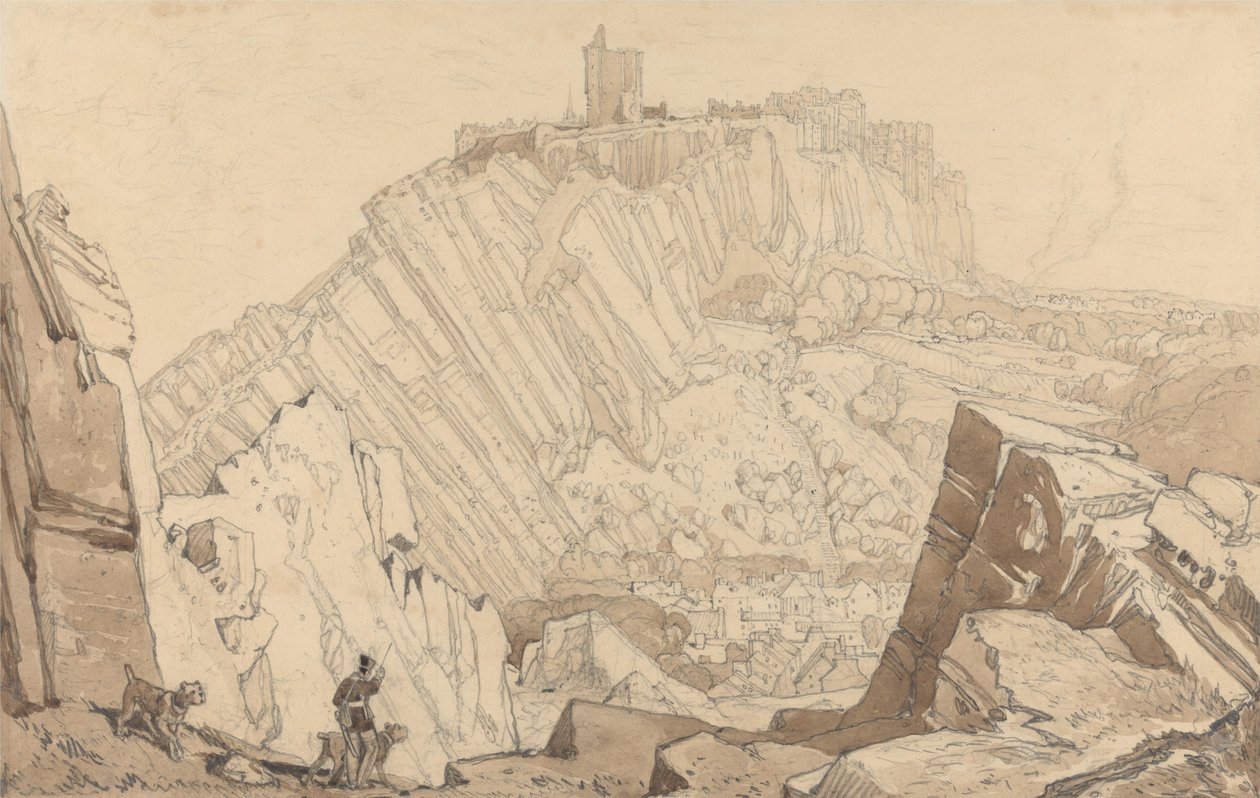 Domfront, Looking to the South East by John Sell Cotman