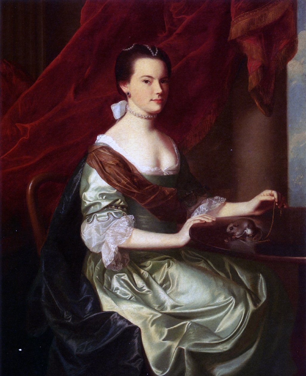 Mrs Theodore Atkinson Jr. (Frances Deering Wentworth) by John Singleton Copley
