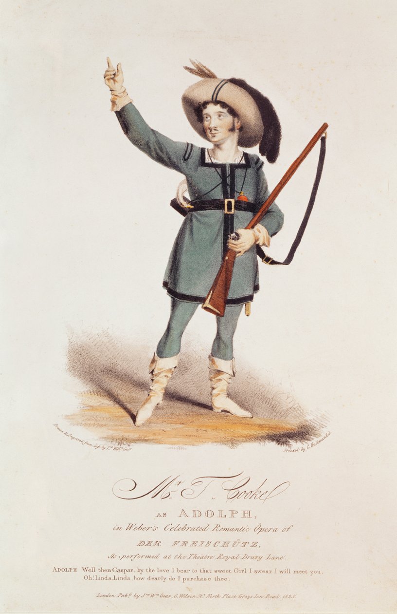 Thomas Simpson Cooke (1782-1848) as Adolph in Weber