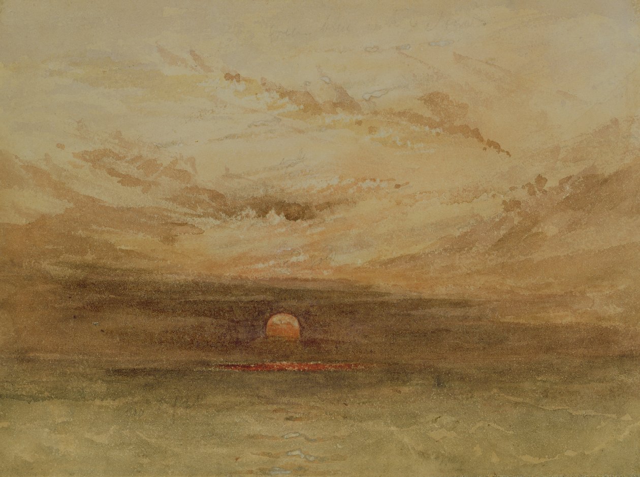 Baltic Scene of a Sunset by John Wilson Carmichael