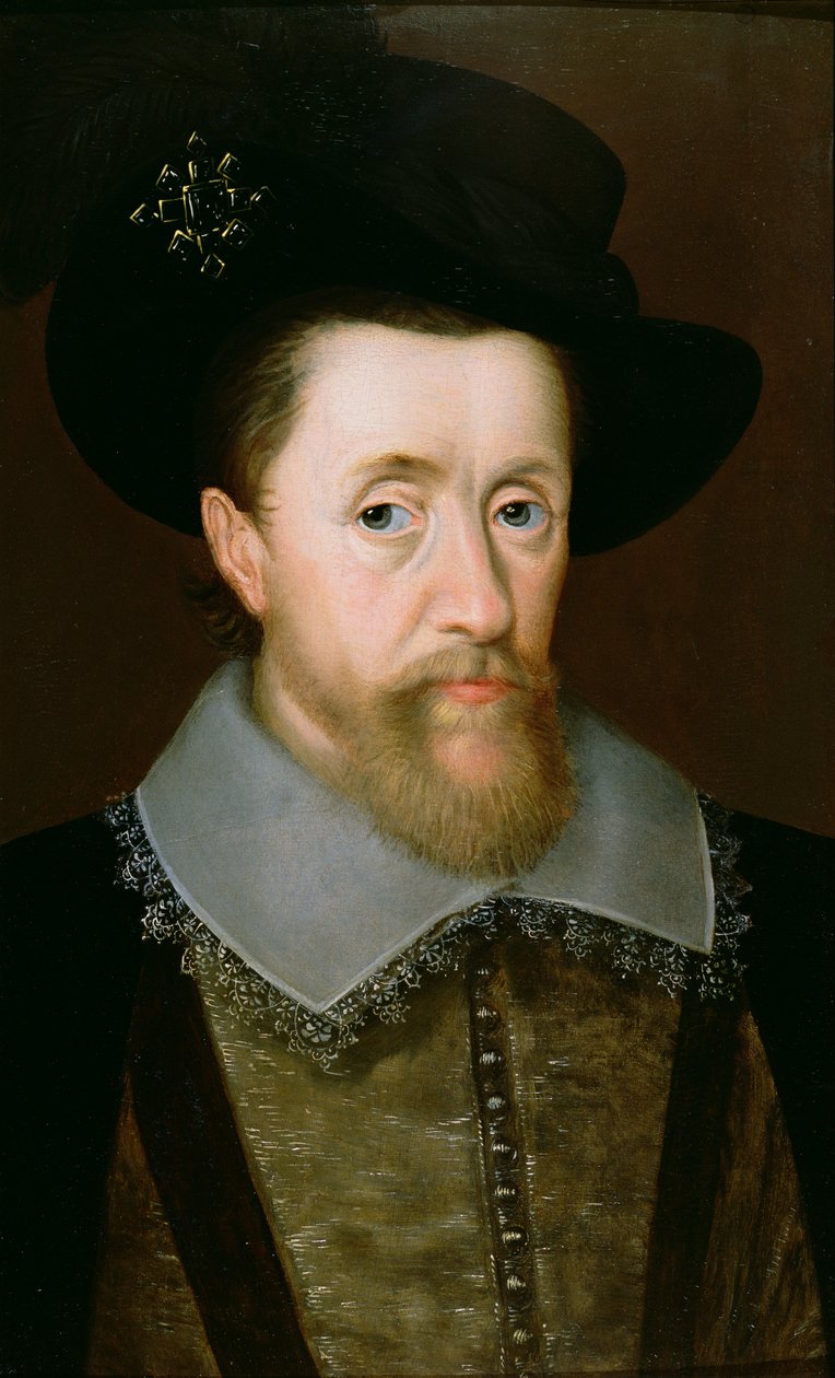 Portrait of James VI of Scotland and I of England by John de Critz